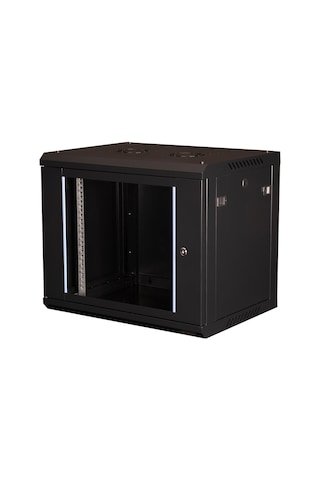 Lande - 9u 19" Duvar Tipi Rack Kabinet Genişlik: 600 Mm Derinlik: 450 Mm Siyah