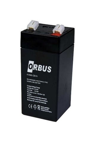 Orbus 4V 4 Ah Akü Kuru Tip (46 x 46 x 100) (0.44 KG) Orbus 4V 4 Ah Akü Kuru Tip (46 x 46 x 100) (0.44 KG)