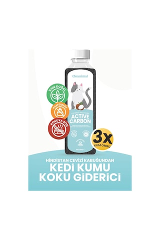 Kedi Kumu Koku Giderici %100 Doğal Hindistan Cevizi Aktif Karbon 250g