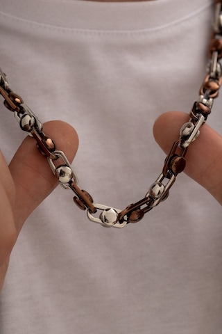 Motorcu Model Çelik Erkek Kolye Rose-beyaz Paslanmaz Çelik Sevgiliye - Eşe - Babaya Hediye Kolye Rose Gold