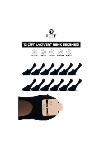 12 Li Corap Kadın Babet Lacivert