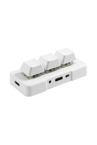 Novahub Mk321u 3 Tuşlu Mini Mekanik Klavye - Mavi Switch, Usb-c, Oyun Ve Ofis Kullanımı İçin Lazer Klavye Lazer