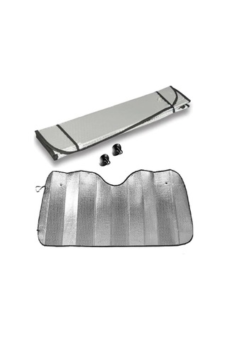 Tr Suv Ve Geniş Araba Ön Cam Güneşliği Metalize Parlak Alüminyum Baloncuklu 140 X 70 Cm Genel