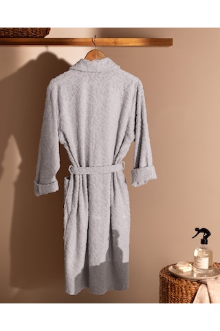 Madame Coco Roesia Şalyaka Kadın Bornoz Born0000000024gri