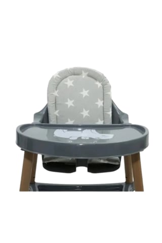 Premium Rahat Taşınabilir %100 Pamuk Füme Lüx Mama Sandalyesi Minderi