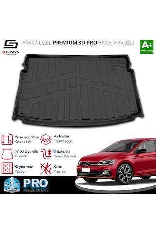 S-dizayn Vw Polo 3d Pro Bagaj Havuzu 2021 Üzeri A+ Kalite