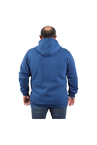 Moc Grande Mocgrande Büyük Beden Unisex Kapüşonlu 3Ip Sweat 11701 Indıgo