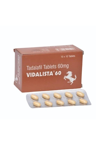 Vidalista Tadalafil 60 Mg 100 Tablet Aromasız