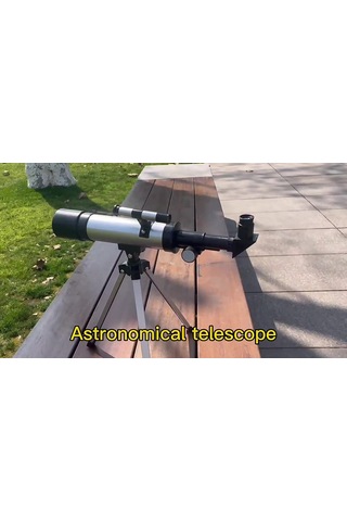 50x360 Mini Astronomik Teleskop - Alüminyum Gövde & Tripodlu - Mini Teleskop
