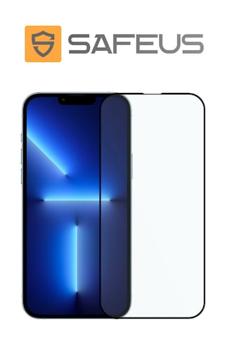 Safeus Tam Kaplayan Parmak İzi Bırakmayan Safir Ekran Koruyucu Cam , Apple Uyumlu iPhone 13 Pro Max İle