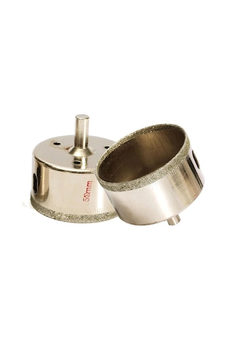 Mermer Granit Fayans Cam Yuvarlak Delme Panç Elmas Uç Yuvarlak Açma Karot 5cm 50mm