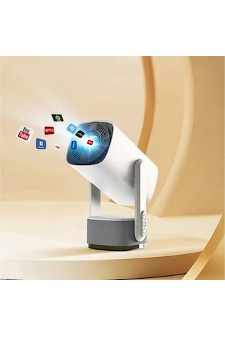 Heaven House Şarjlı Projeksiyon Kendinden Şarjlı Projeksiyon Cihazı Şarjlı Mini Projeksiyon Led Projektör