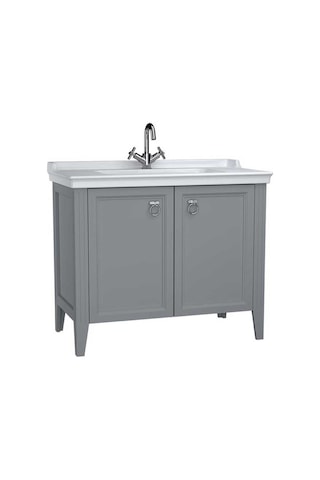 VitrA Valarte Lavabo Dolabı 100 Cm Mat Gri 62157 Gri