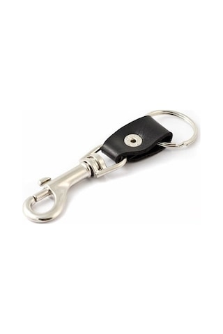 0305-907 Key-Bak Bolt Snap Deri Kayışlı Anahtarlık Halkası Çok Renkli