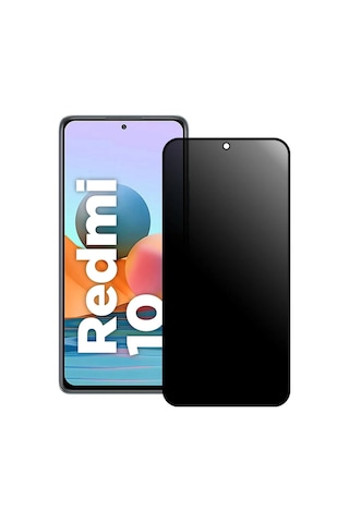 Xiaomi Redmi 10 -uyumlu Privacy Hayalet - Temperli Cam Ekran Koruyucu-anti Static Esd Hd