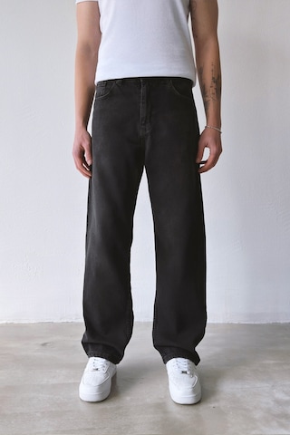 Flaw Basic Baggy Jean-29098 Siyah
