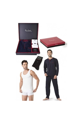 Pierre Cardin 2000 Erkek Çeyiz Takım - Lacivert Lacivert