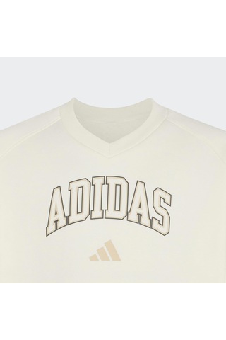 Adidas Collegiate V-neck Çocuk Beyaz Sweatshirt Ks5136