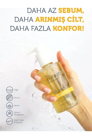 The Purest Solutions Siyah Nokta Karşıtı Salisilik Asit Temizleme Jeli Cilt Bakım Seti: 200 ml + 50 ml Tanışma Boy