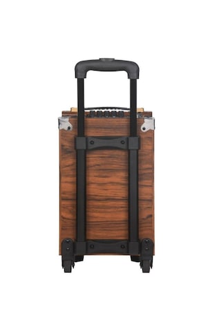 Baab Q8 Profosyonel Ahşap Kasa Taşınabilir 25x27x46 Kumandalı Bluetooth Hoparlörler