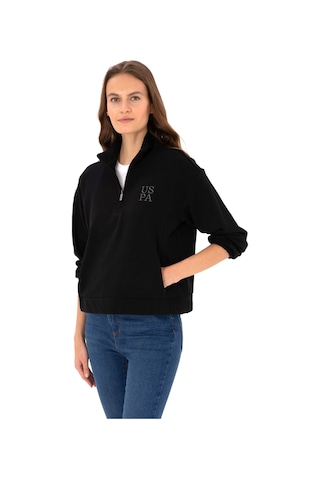 U.S. Polo Assn. Kadın Sweatshirt Siyah
