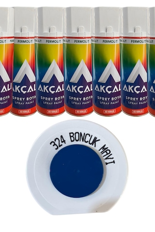Sprey Boya Akçalı Alüminyum,ahşap,plastik,demir,metal Sprey Boyama 400 Ml 324 Boncuk Mavi