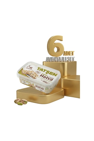 Tatşen Helva Fıstıklı 6x350 Gr