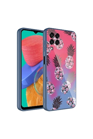 Zore Galaxy Uyumlu M33 Kılıf Kamera Korumalı Desenli Sert Silikon Epoksi Kapak - No3 No3