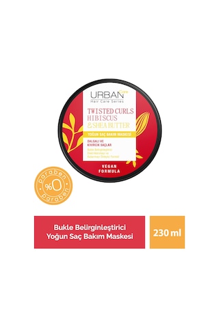 Urban Care Hibiscus & Shea Butter Kıvırcık ve Dalgalı Saçlara Özel Yoğun Saç Bakım Maskesi 230 ML