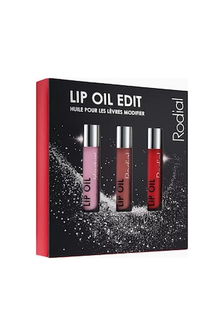 Rodial Lip Oil Trio, 3 Lü Dudak Yağı Seti Dudak Parlatıcıları Çok Renkli