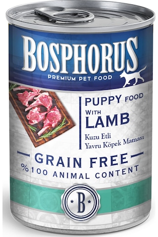 Bosphorus Kuzu Etli Yavru Köpek Konserve Maması 48 X 415 Gr Parça Etli