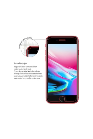 Blogy Apple Uyumlu iPhone 8 Plus / 7 Plus İle Flexi Nano Ekran Koruyucu
