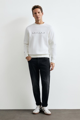 Lufian Cooper Erkek Sweatshirt Kırık Beyaz Kırık Beyaz 112030198100510