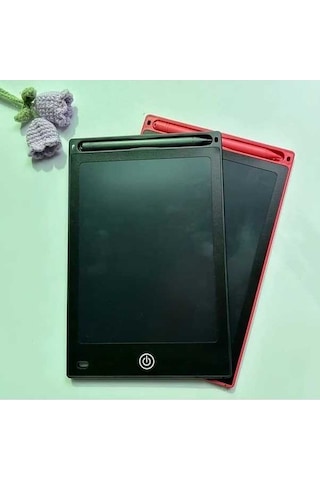 Trendooze Gaojunshop01 Renkli Lcd Tahtası Çizim Yazı Eğitici Kız Erkek Hediye Kırmızı+siyah Çok Renkli