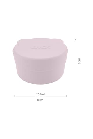 Silikon Kapaklı Mini Kase 2'li Mini Bites - Misty Lilac / Powder Grey