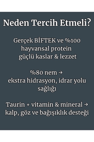 Biftekli Yaş Kedi Maması 85 Gr X 6 Adet Yetişkin Kediler İçin