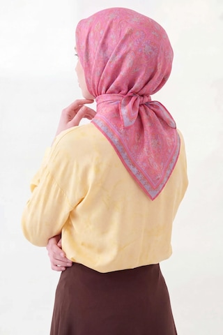 Silk Home Soft Eşarp Rûmi Pembe 90x90 Çok Renkli