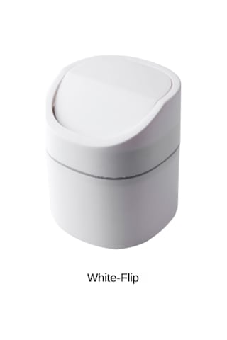 Fosenze 2 Litrelik Tıkla Aç Kapaklı Masaüstü Çöp Kutusu - Dayanıklı Plastik, Çalışma Ve Ev Ortamı İçin Temizlik Ve Düzen Sağlar