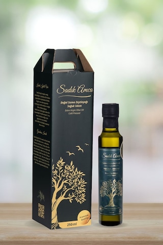 Erken Hasat Soğuk Sıkım Natürel Sızma Zeytinyağı 250 Ml. Cam Şişe