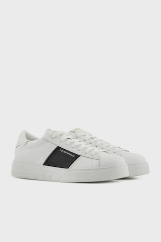 Emporio Armani Erkek Ayakkabı Em003701 Af18017 Mz021 Beyaz-siyah Beyaz-siyah
