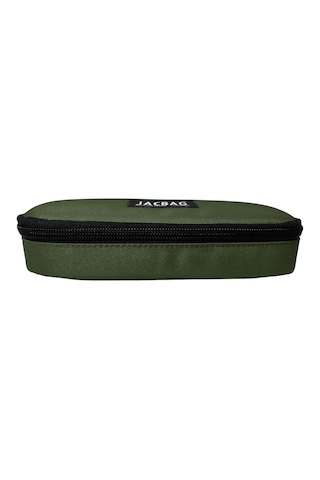 Jacbag Oval Medium Haki Yeşil Erkek Çocuk Kalem Çantası Çok Renkli