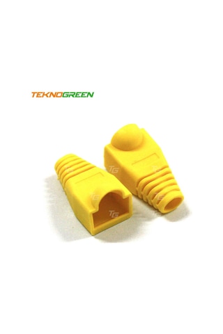 Teknogreen Tkj-45Py Sarı Rj45 Kılıfı 100 Lü Pak