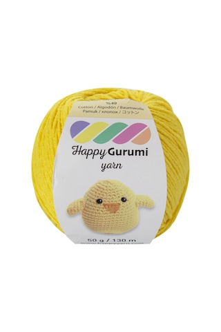 Happy Yarn Happy Gurumi Amigurumi Örgü İpi 50gr 130m Sarı