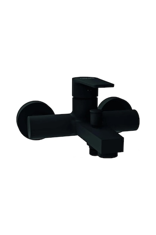 Creavit SR2510S Sharp Banyo Batarya + SH630SM Mat Siyah Tepe Duş Seti Mat Siyah