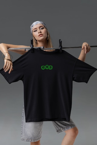Dijital Baskılı Unisex Tshirt, Günlük Kullanıma Uygun Pamuklu Regular Tshirt Siyah