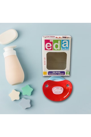 Eda Bebe Lüx Silikon Damaklı Emzik 5'li Ekomix Set - 6-18 Ay Çok Renkli