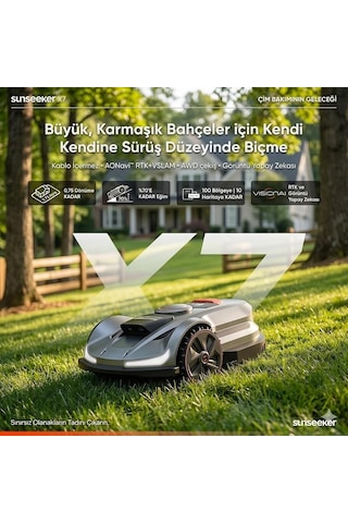 Sunseeker Elite X7 Kablosuz Robotik Çim Biçme Makinesi