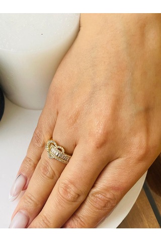 Baget Kalp Model Çelik Yüzük Altın