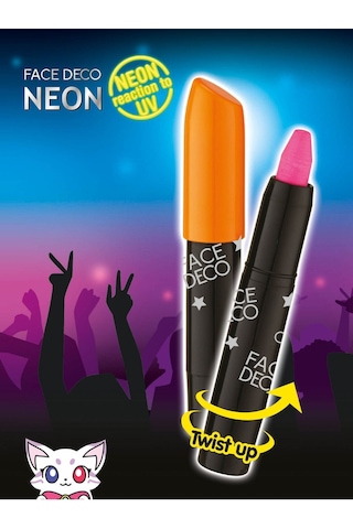 Amos Neon Gece Parlayan Yüz Boyası - 3lü Set