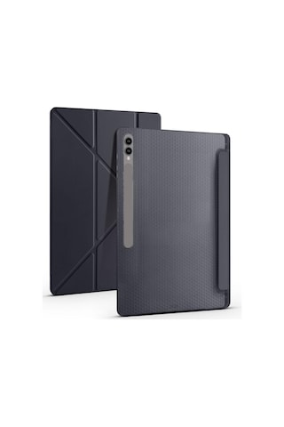 Samsung Galaxy Uyumlu Tab S11 Ultra 14.6inç X930 X936b Kılıf Kalem Bölmeli Trifolding Case Kılıf
